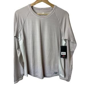 New Balance Athletic Lightweight Lt. Pink Long Sleeve Shirt Women's Size M NWT